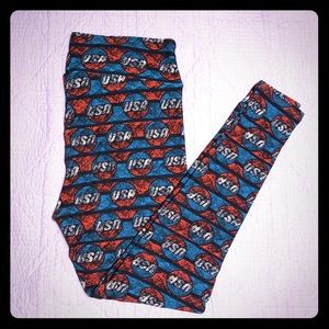 LuLaRoe Patriotic USA Leggings